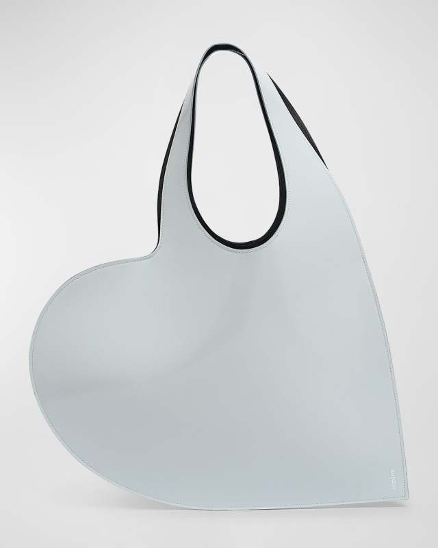 Heart Leather Tote Bag